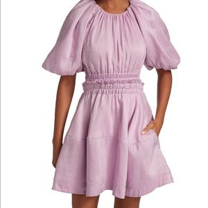 Aje cutout mini dress (size 2, lilac)